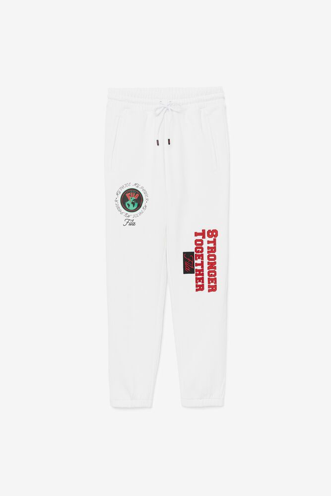 Fila Rhys Jogger Pants White - Womens - 80524YMIT